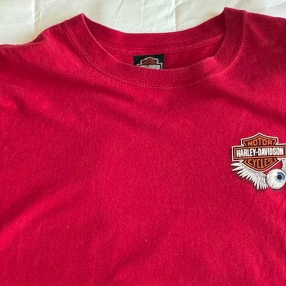 Rare!! Harley-Davidson Rat Fink Shirt Grand Canyon Arizona XXL 3XL 2018 Red - Picture 2 of 4